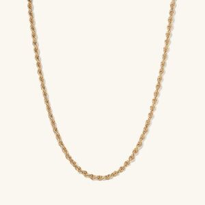 BRAND NEW - 18k gold plated Mejuri Bold Rope Chain Necklace